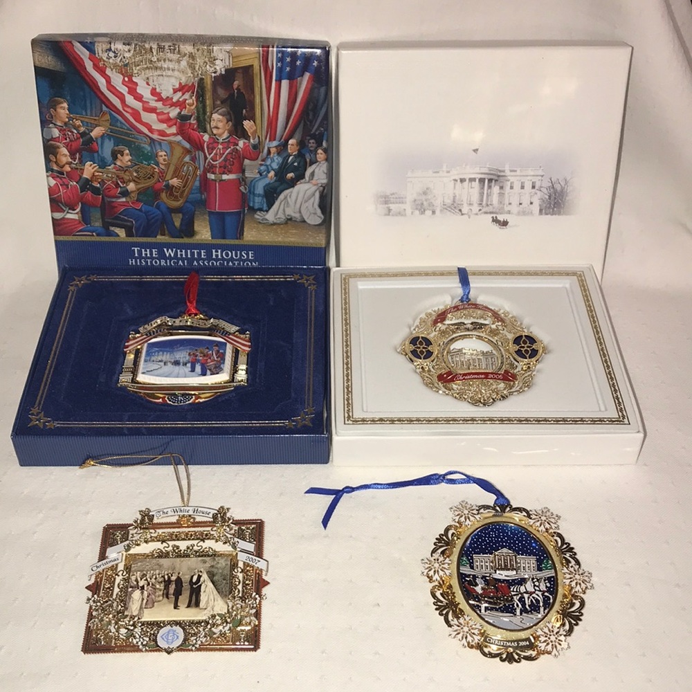 4 - The White House Historical Association Christmas Ornaments